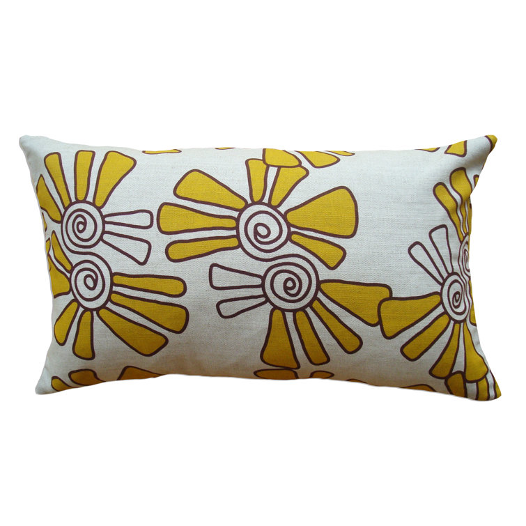 Balanced Design Feather Linen Throw Pillow Wayfair